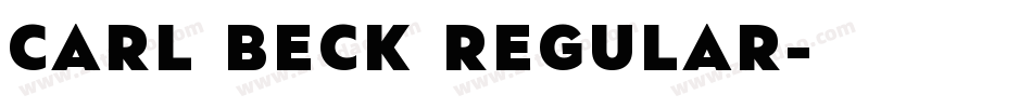 Carl Beck Regular字体转换